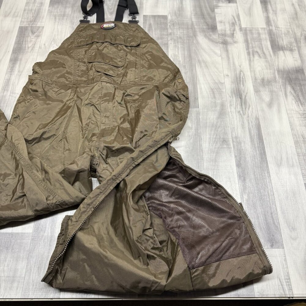 ✅Nite Lite Outdoor Gear Hunting Overalls Men’s 2XL Waterproof Lined Pants Brown - Picture 4 of 10